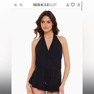 NWT Miraclesuit Bianca Romper Swimsuit Size 14
